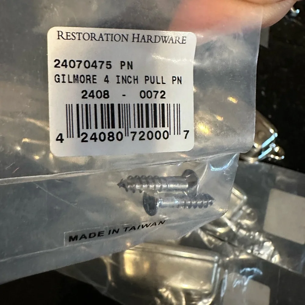 Restoration Hardware Silver Drawer Pulls